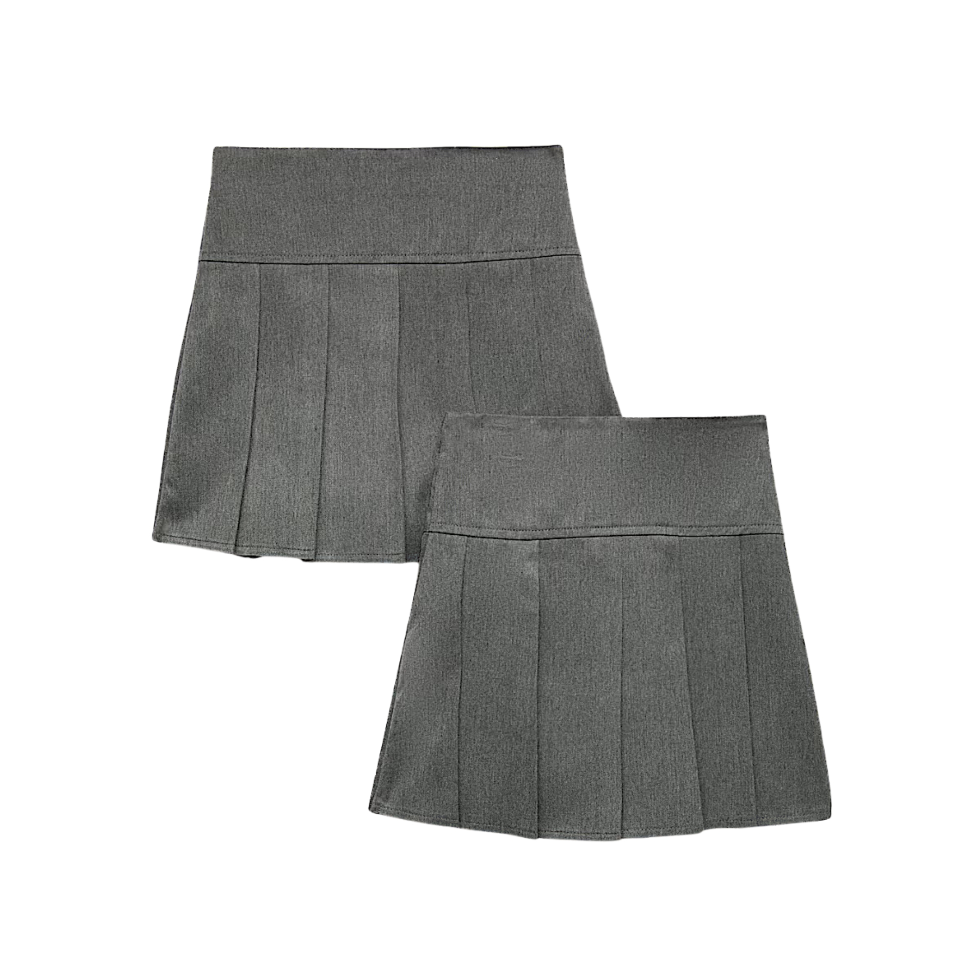 Lot de 2 - Jupes plissées - Anthracite