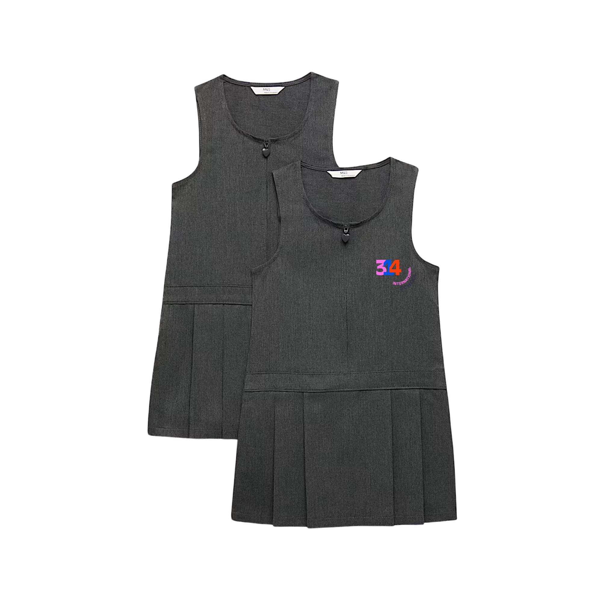 Lot de 2 - Robes chasubles - Anthracite